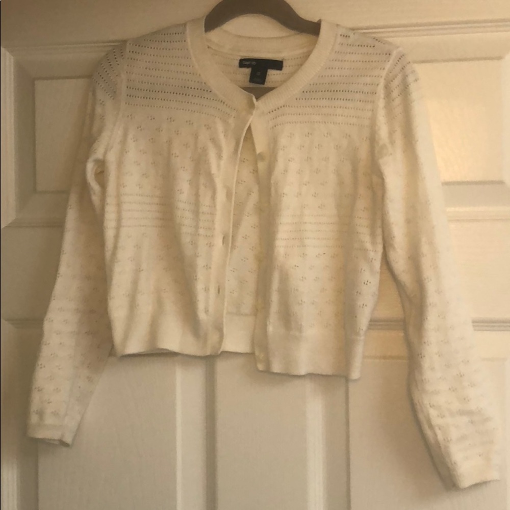 Gap Kids Cardigan, Size 8, Cream